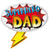 Superhero Dad <br> 27” Inflated Balloon